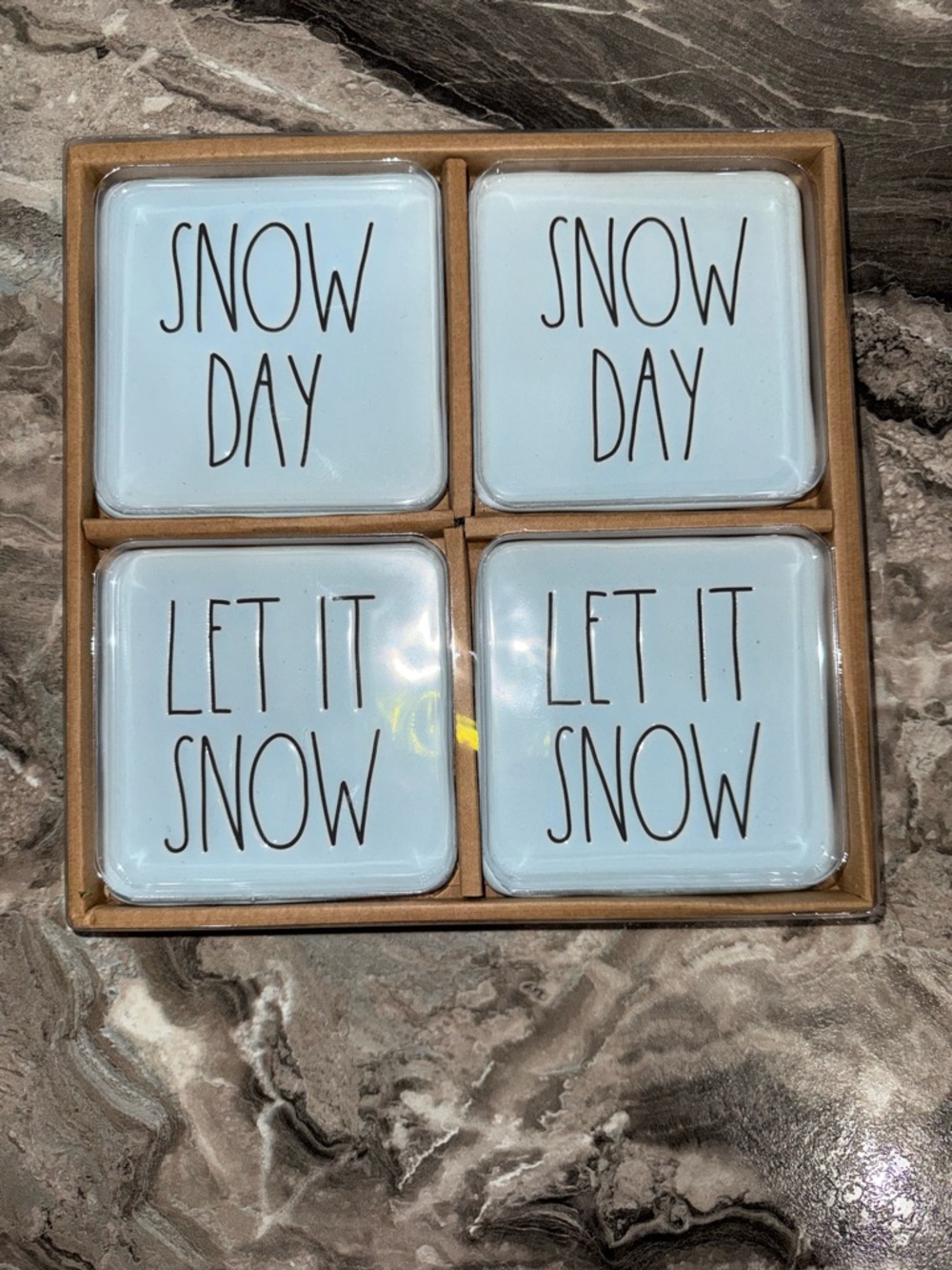 Rae Dunn Winter Coaster Set